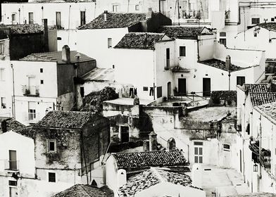 the old village of Monte Sant'Angelo, Puglia (south of  ... 