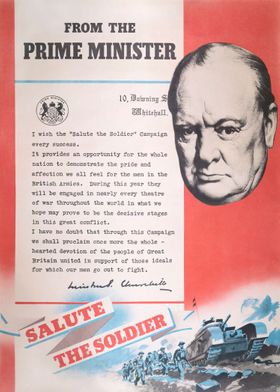 'From the Prime Minister'. A propaganda message to the  ... 