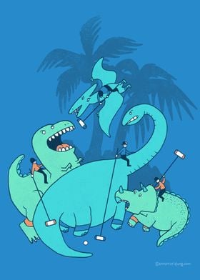 Polo With Dinosaurs