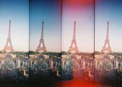 Eiffel tower capture with à Lomo Supersampler