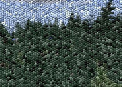 Forest themed mosaic