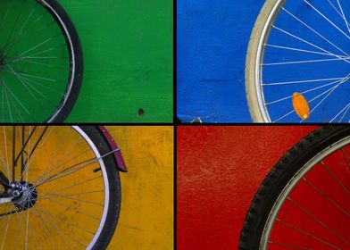 Bike Wheel Collage 