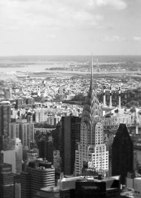 Black and White. Chrysler Building, New York.