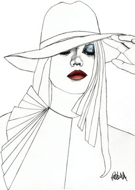 Blue Eyeshadow Part of a series of fashion illustration ... 