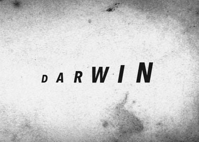 Darwin's Evolution (Typography Art)