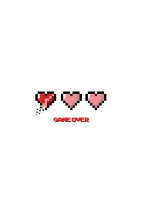 Hearts - Game over