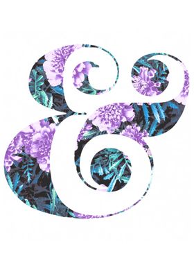Floral Ampersand by Lisa Guen Design