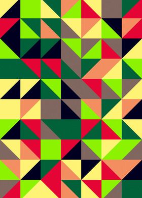 A colourful geometric pattern to brighten any room.