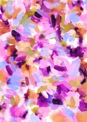 Lila Abstract Brushstrokes by Lisa Guen Design