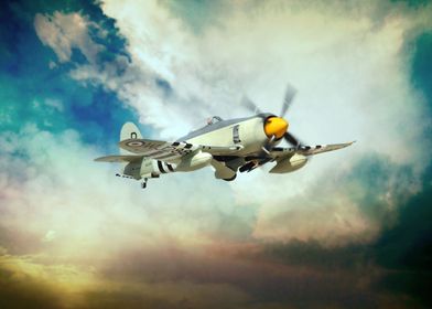 The famous Hawker Sea Fury, one of the fastest producti ... 