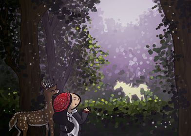 Unicornish Forest: Bambi took me to climb all the way o ... 