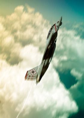 US Navy F14 Tomcat climb