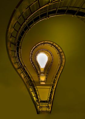 Lightbulb shaped staircase