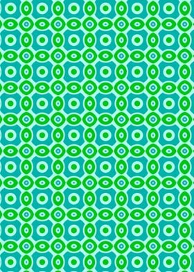 green and blue geometric pattern