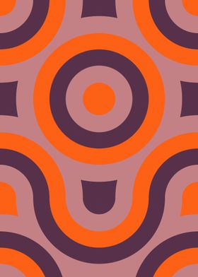 purple and orange geometric abstract