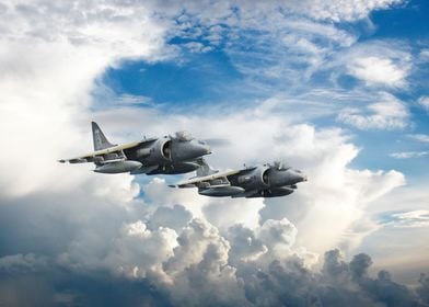 RAF Harrier Jump Jets