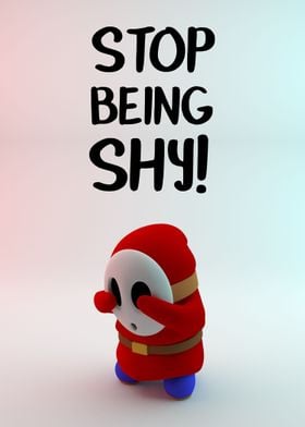 Stop being shy! Don't be like shyguy (modeled in zbrush ... 