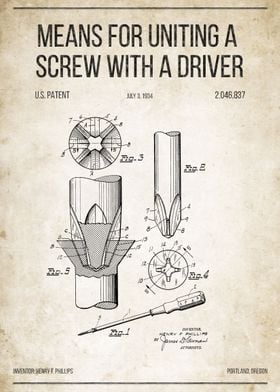 Means for Uniting a Screw with a driver (Phillips Head) ... 