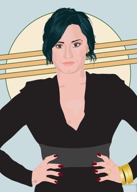 My Portrait of Demi Lovato from my Musicians collection ... 