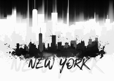 Graphic Art NYC Skyline II