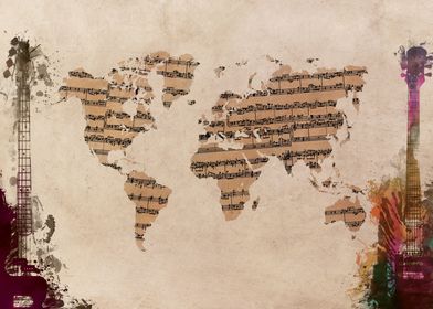 Music world map