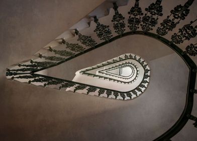 Teardrop shape staircase