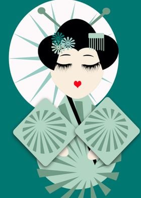geisha illustration