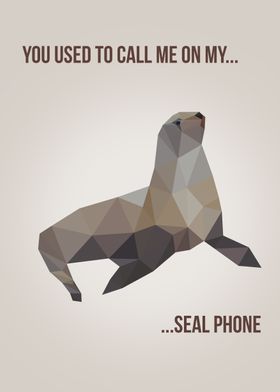 You used to call me on my seal phone 