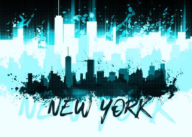Graphic Art NYC Skyline