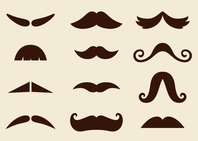 Designers mustaches for Displate. Offer your displate n ... 