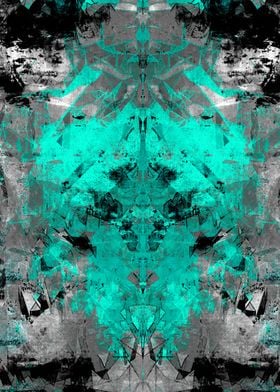 abstract teal grey mystic
