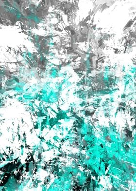 abstract teal/white/grey