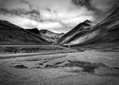 The stark barren glacial landscapes of East Iceland rev ... 