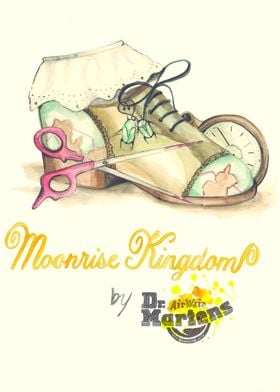 Moonrise Kingdom. Cinema poster featuring Dr. Martens.