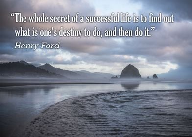 "The whole secret of a successful life is to find out w ... 