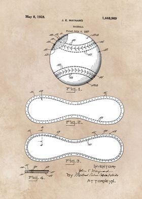 patent - Maynard - Baseball - 1927