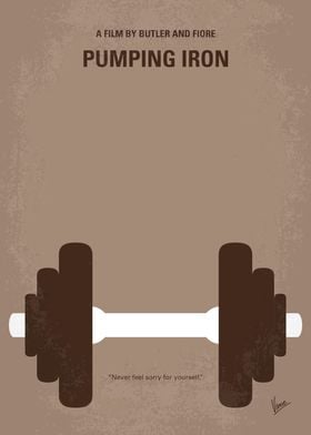 No707 My Pumping Iron minimal movie poster From Gold’s ... 