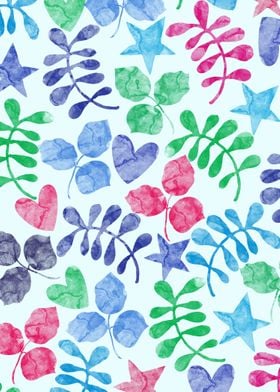 Watercolor Floral Pattern II by Amir Faysal