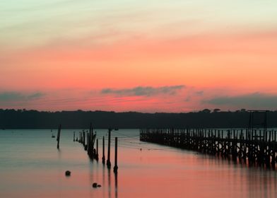 Sunset over Poole Harbour