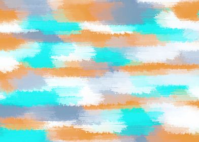 orange and blue painting abstract with white background ... 