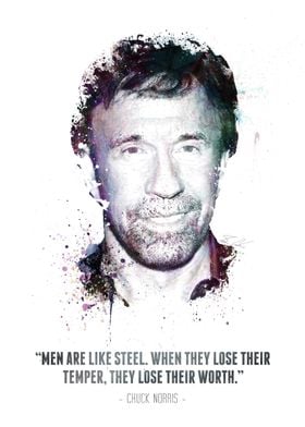 Legendary Chuck Norris and his quote. 