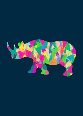 Abstract Rhino by Amir Faysal