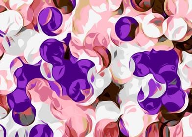 pink and purple circle pattern abstract background