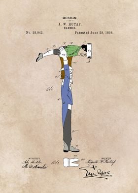 patent - Hammer - Hutaf - 1898