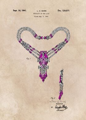 patent - Necklace or the like - Mark - 1941