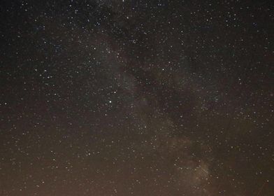 The milky way over top of southern alberta