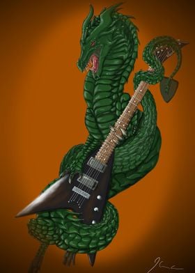 Because guitars are cool, dragons make it cooler!