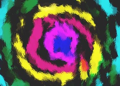 pink blue yellow black and green spiral painting backgr ... 