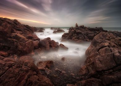 The jagged coastline and sweeping skyline of Rotherslad ... 