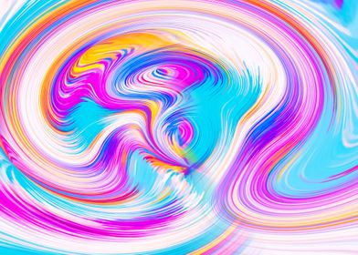 pink blue yellow and white spiral pattern abstract back ... 